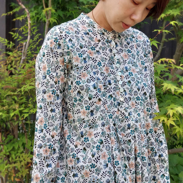 ニーム購入リバティタナローン ぎょうぎょうしく フォレスト柄 