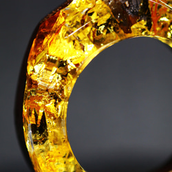 【送料無料】Wood Resin Ring/Gold ～ウッドレジンリング～ 3枚目の画像