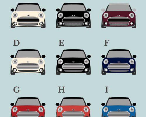 受注生産【F54-cooperクラブマン】選ぶMINI＆チャーム キーホルダー