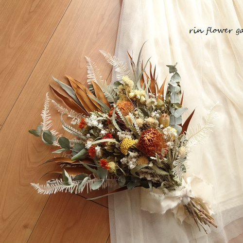 ドライフラワー ～ネイティブフラワーのナチュラルブーケ＆ブートニア