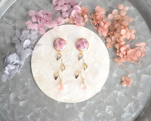 紫陽花ミニピアス – ECRETTE
