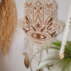 流木マクラメタペストリー☆月の満ち欠け その他インテリア雑貨