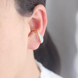 Infinity ear cuff 《skyblue in backtstyle》 3枚目の画像
