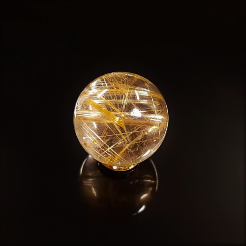 【透明感と金針のコラボが美しい！】ゴールド★ルチルクォーツ ☆限定入荷☆1点物☆ゴールドルチルクォーツペンダントトップ