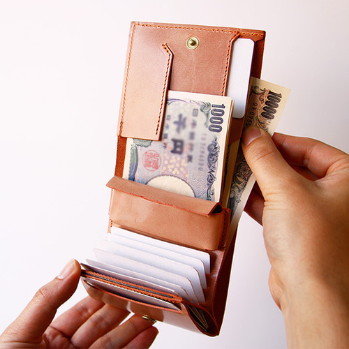 全てを一瞬で取り出す薄型ミニ財布 栃木レザー財布 第二弾 全てを一瞬で取り出す薄型ミニ財布 栃木レザー財布 第二弾