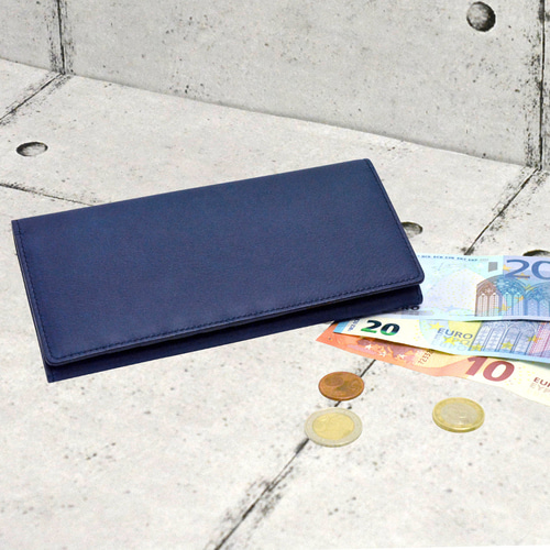 本革 天然染色 藍染め 長財布 長財布 Kinuya Indigo 通販