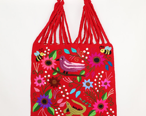 【新品未使用】シナカンタン刺繍　バッグ　メキシコ　トートバッグ　オアハカ a991110e252f73aac47dccabac870b