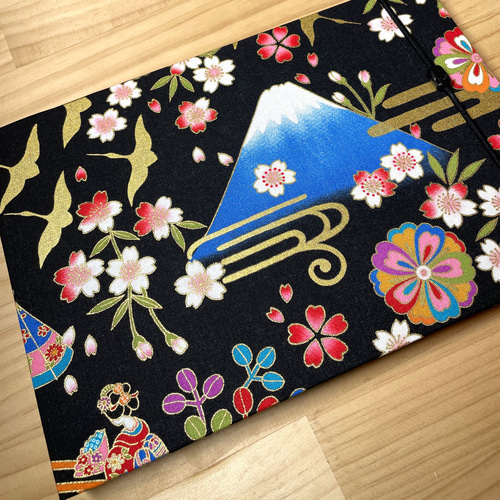 御朱印ホルダー】（大）バンド付 見開き60枚 切り絵御朱印収納 書置き