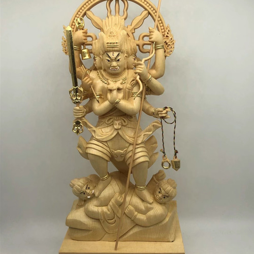 最高級 新作 仏教工芸品 切金 精密彫刻 極上品 木彫仏像 五大 最高級 新作 仏教工芸品 切金 精密彫刻 極上品 木彫仏像 五大