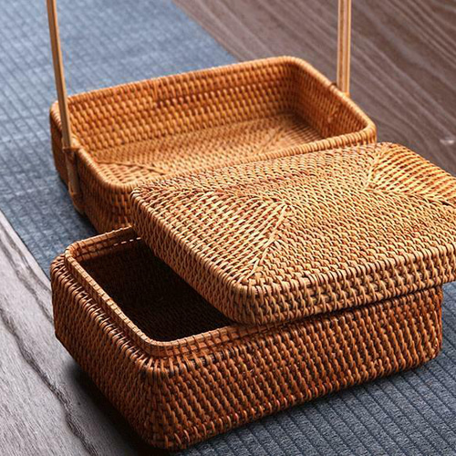 収納ケース 藤編 茶道具 ピクニック 便攜` 茶道 | Proxy Shopping with