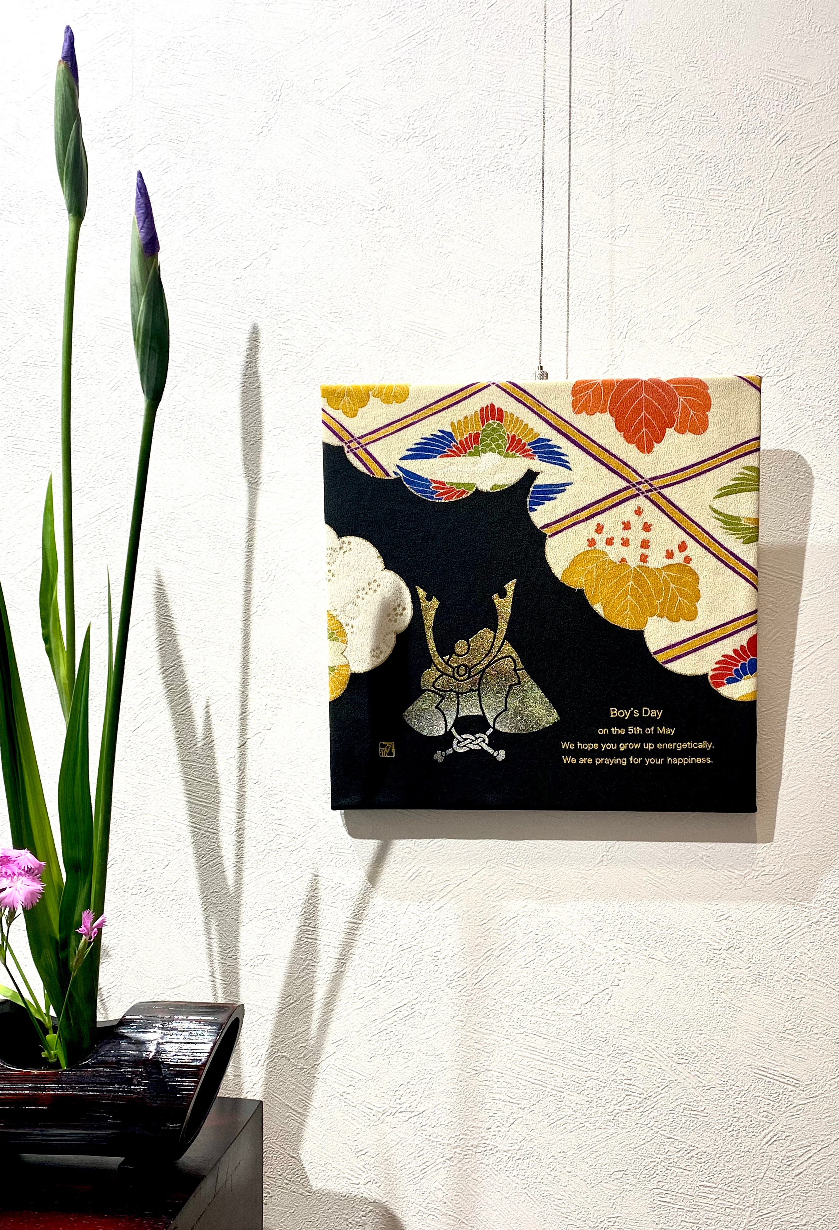 Zeitakuyu禅 京友禅 ファブリックパネル 兜　大