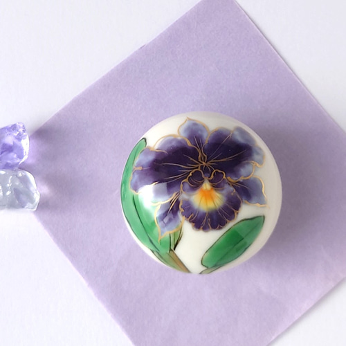 アウガルテン ボンボニエール 小物入れ 3点まとめて！花柄 磁器 ヴィンテージ 小さな可愛いボンボニエール。カトレア ボンボニエール 磁器 その他