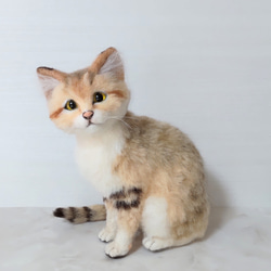 羊毛フェルト】ミニミニ三毛猫 羊毛フェルト パステルミケ 通販