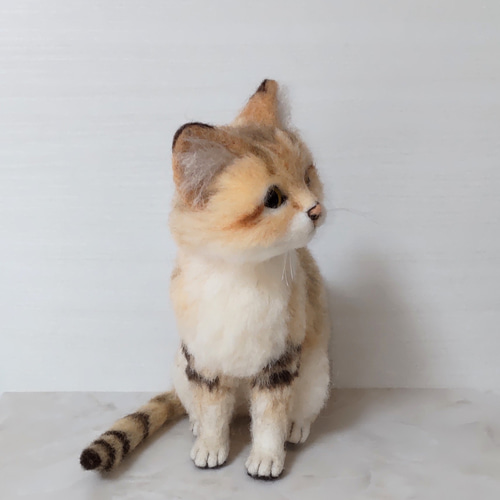 羊毛フェルト　スナネコ 受注制作✨羊毛フェルトのスナネコ | iichi 日々の暮らしを