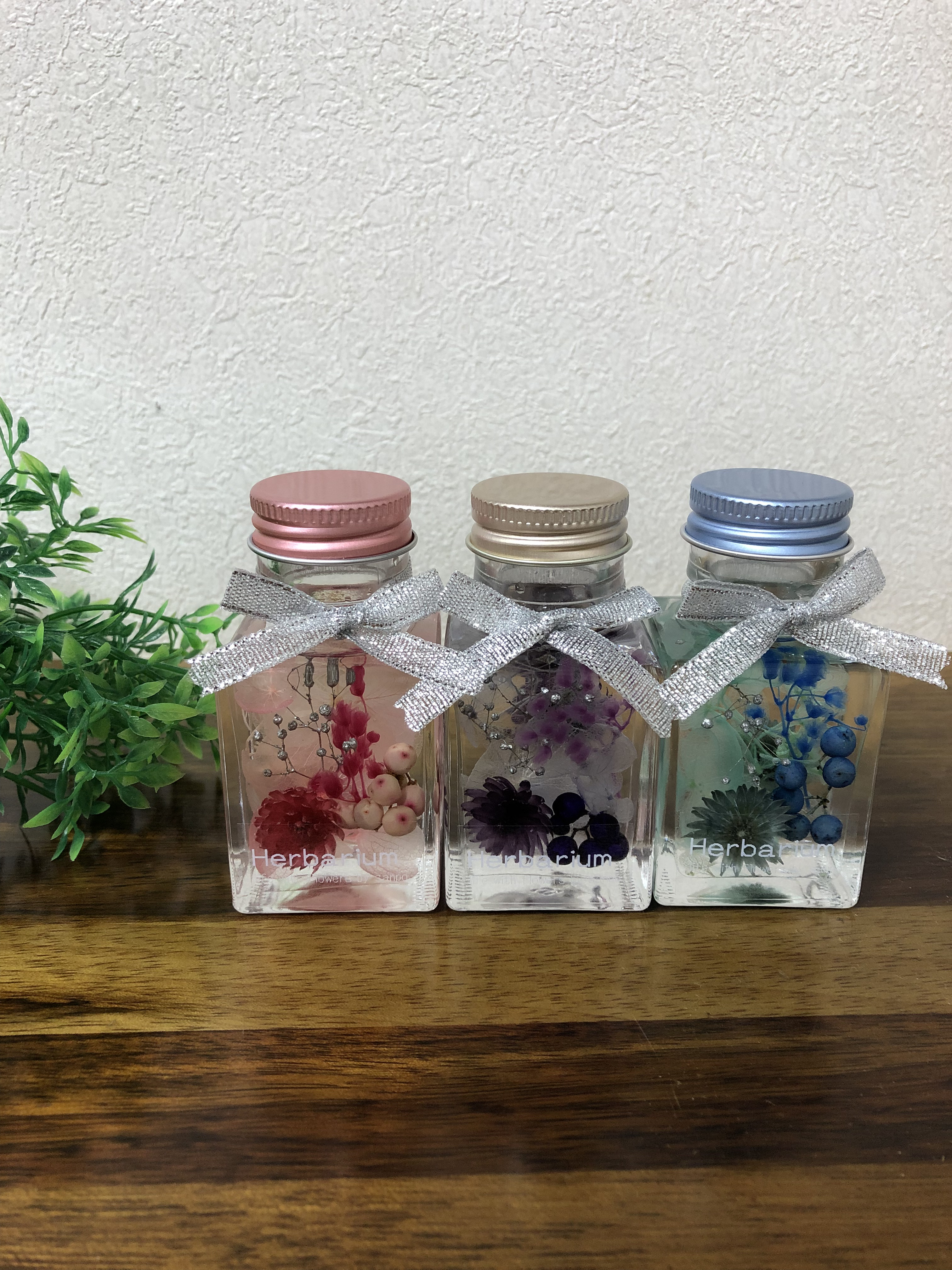 ハンドメイド】ハーバリウム4点セット「瞬花周灯-shunka shūtō