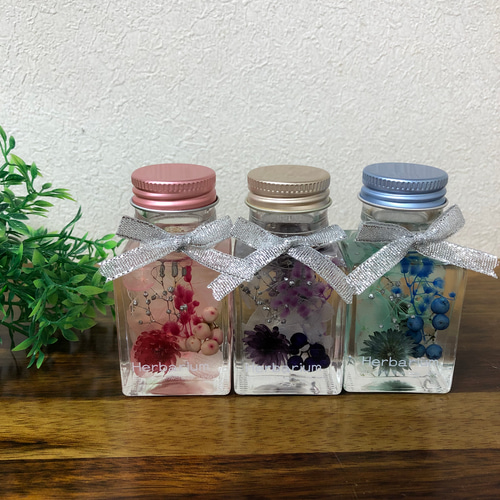 展✦可愛い✦春爛漫・ミニハーバリウム3本セット