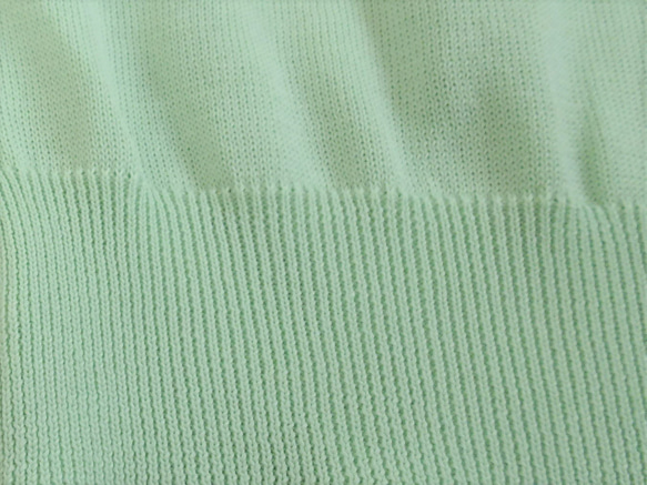 有機棉平紋針織開襟衫&lt;薄荷綠&gt; 第7張的照片