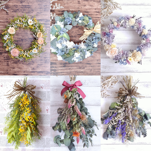 ドライフラワー スワッグ ガーランド リース ミモザ クリスマスローズ ばら ドライフラワー スワッグ ガーランド リース ミモザ クリスマスローズ ばら