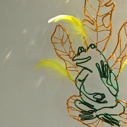 仏像カエル モビール 鳥獣戯画 サンキャッチャー 和風 仏様 インテリア 蛙 かえる 和室 お釈迦様 如来像 大仏様 4枚目の画像