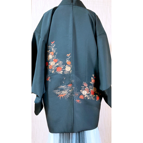 展示品 ◇和洋きものコーデ◇ セット売り 紫 花柄 ペプラム風