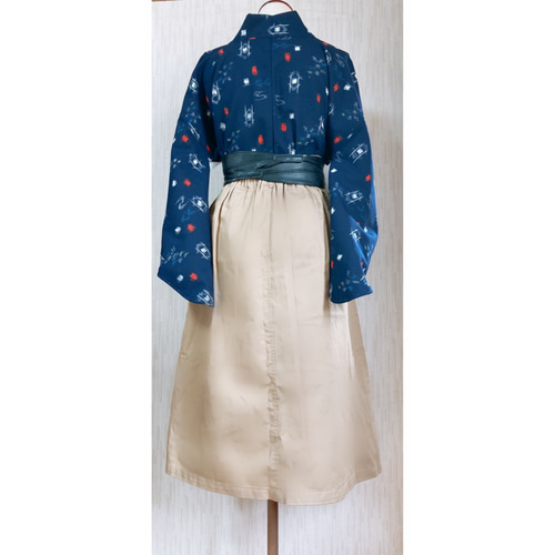展示品 ◇和洋 きものコーデ◇ セット売り ブラック 猫柄