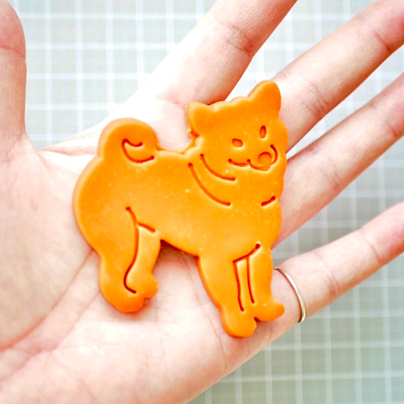 柴犬【全身バージョン】　3dプリンター クッキー型 3枚目の画像
