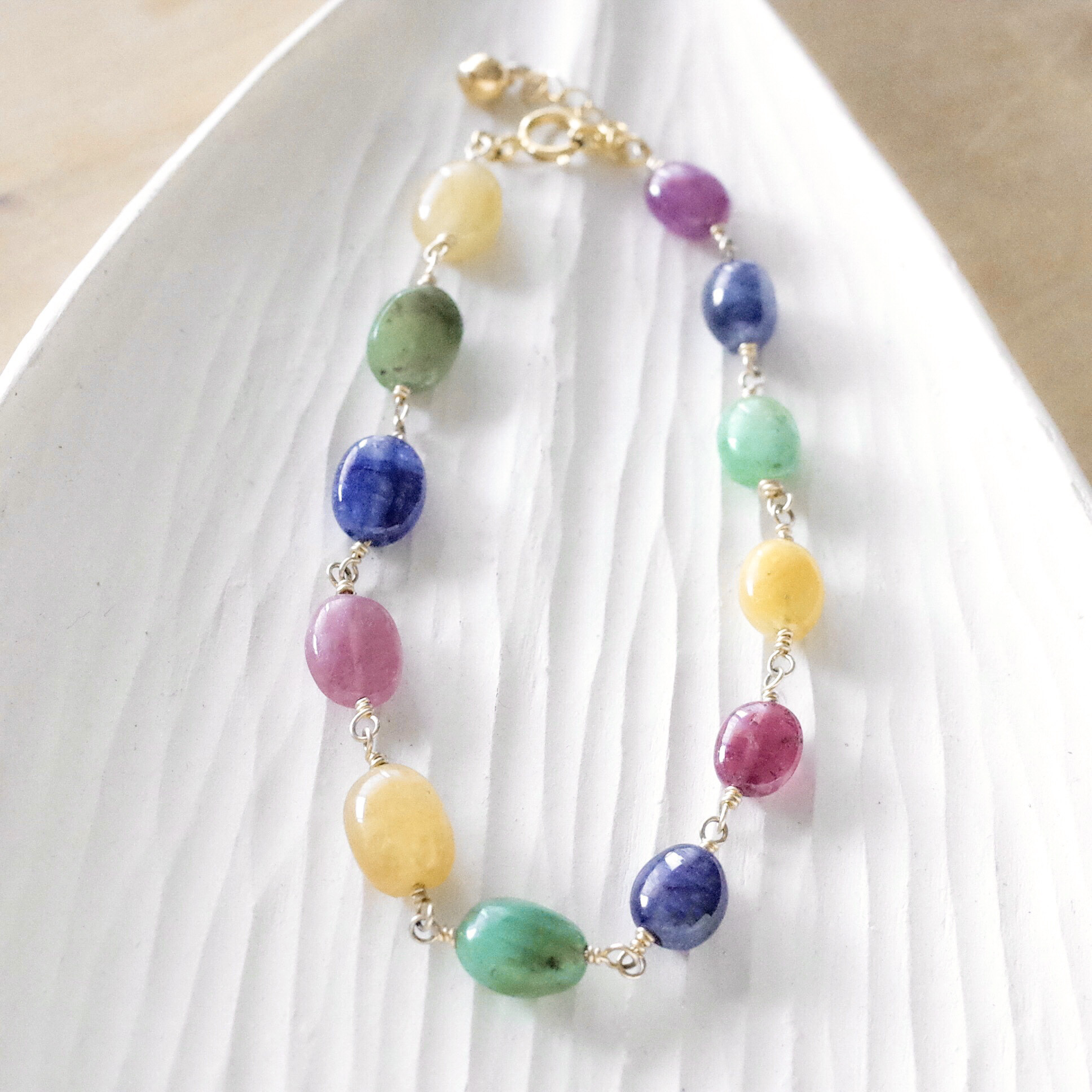 宝石質】ルビー＆サファイア＆エメラルド 貴石マルチカラー