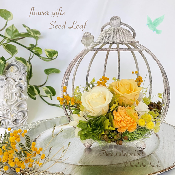 商品NO.23/溢れる鳥籠アレンジ 商品NO.23/溢れる鳥籠アレンジ 商品NO.23/溢れる鳥籠アレンジ フラワー