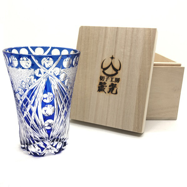 大団円タンブラー　日本工芸会所属斉藤光作　切子グラス/コップ/食器/切子作家/切子職人/デザイン性/プレゼント