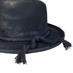 【三角帽】黑色傷害西部帽 第8張的照片
