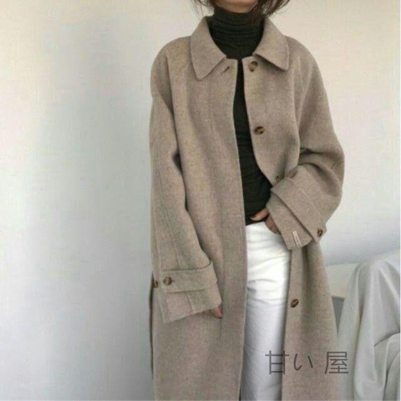 新品 ステンカラーコート レディース チェスターコート コート 甘い 屋 