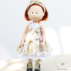 マドレーヌちゃんドール服❤️マドラスチェックパフスリーブ