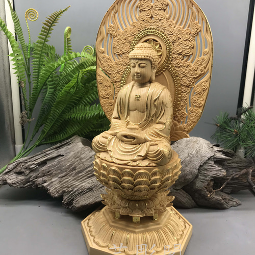 仏教美術 木彫仏像 釈迦牟尼 釈迦如来 切金 精密彫刻 極上品