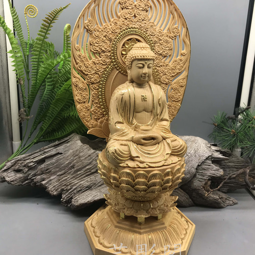 仏教美術 木彫仏像 釈迦牟尼 釈迦如来 切金 精密彫刻 極上品