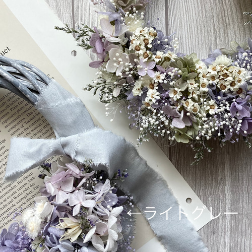 選べるカラー プリザーブドアジサイのリース 母の日ギフト2025 リース