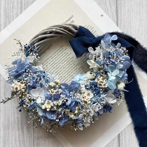 選べるカラー プリザーブドアジサイのリース 母の日ギフト2025 リース