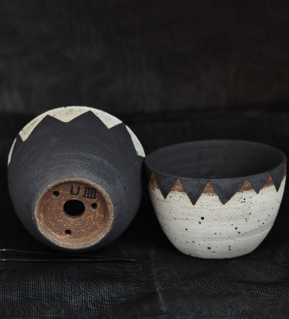 植木鉢 鉢 鉢カバー  塊根植物小花器     陶器 3枚目の画像