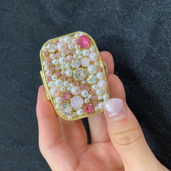 Queen's Box＊* スワロフスキービジュー  ピルケース 3枚目の画像