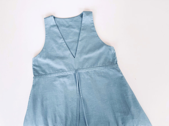 ２WAYジャンパースカート♪柔らかデニム素材（ライトブルー） 12枚目の画像