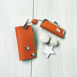 スマートキー対応　コンパクトキーケース(シーズーシルエットスタッズ)動物 7枚目の画像