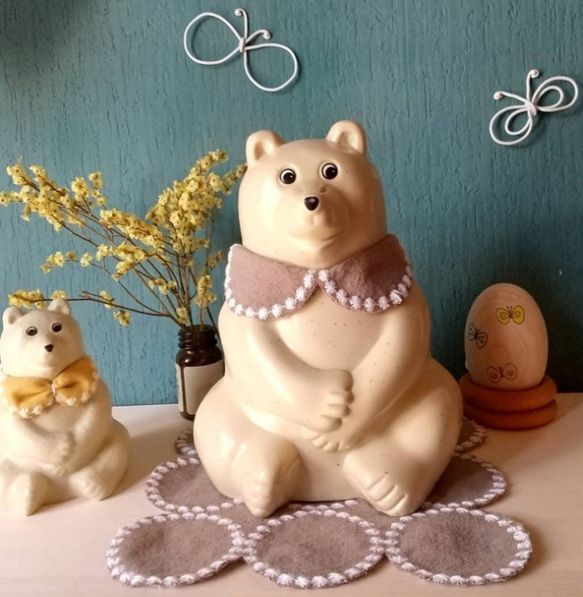 ディスプレイマット インテリアマット 北欧風 タンバリン風 グレー