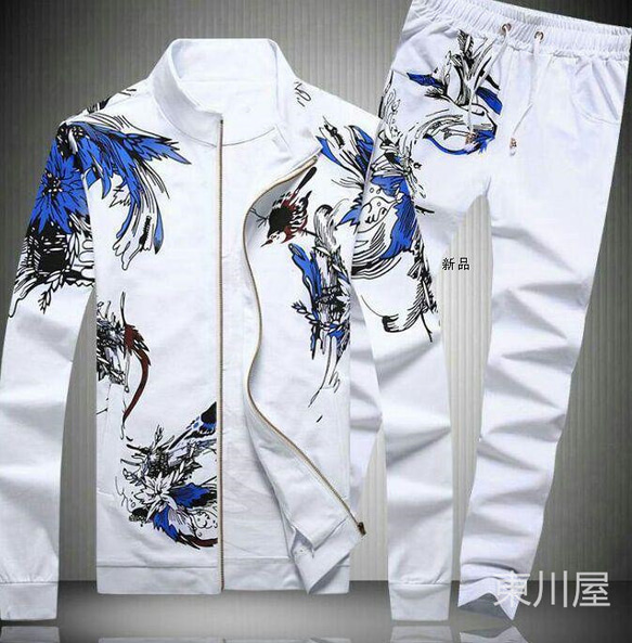 新品 セットアップ メンズ 長袖 大きいサイズ 秋 ジャージ 花柄 新品 セットアップ メンズ 長袖 大きいサイズ 秋 ジャージ 花柄