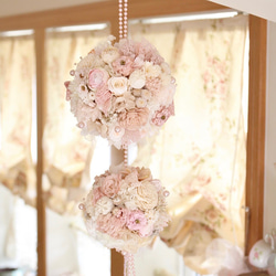 1点限定 プリザーブドフラワー インテリア雑貨 シャビーピンクの