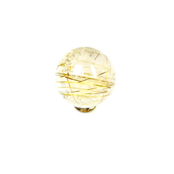 【透明感抜群の一粒】１５ミリ 一点物 1粒売り ゴールドルチル クォーツ 金針水晶 ＫＹＧ３５ お守り効果 天然石 4枚目の画像