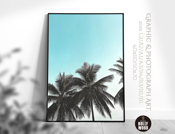 ☆インテリアフォトポスター -PALM TREE-【395】 写真・グラフィック