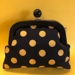 Nana手縫いのがまぐち：ブルカワルツ Polka dots Waltz pouch bag 第4張的照片