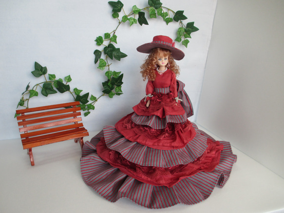 D 人形付 フランス人形風 大人も楽しい着せ替え人形 29cm 小物付