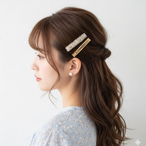 ♥️100 選べる【3点セット】 パール ゴールド ヘアピン ヘアクリップ
