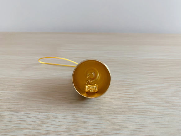 銅製ミニ風鈴　シマエナガ 4枚目の画像
