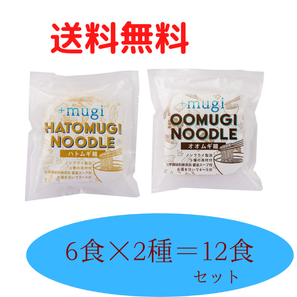 ハトムギ麺（ハトムギ麺×即席麺・オオムギ麺×即席麺）　生活応援キャンペーン！　定価5520円　ダイエット・内祝にも 1枚目の画像